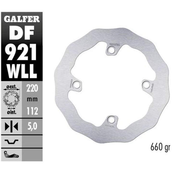 GALFER tarcza hamulcowa tył sherco se/sef 250/300/450 '14-, (tylko z zawieszeniami wp i kayaba) se 125 '21-, se-r 2.5/3.0 iside…