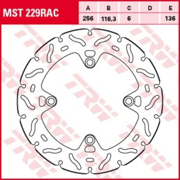 TRW zf tarcza hamulcowa tył honda crf 1000/1100L africa twin '15-, (256X116X6MM) (NG1550X;NG1936X) wave