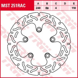TRW zf tarcza hamulcowa tył kawasaki j 300 '14-'16, suzuki gsf 600/650/1200 bandit '94-'06, sv 650 '99-'02, gsx/f '98-'06, gsx-…