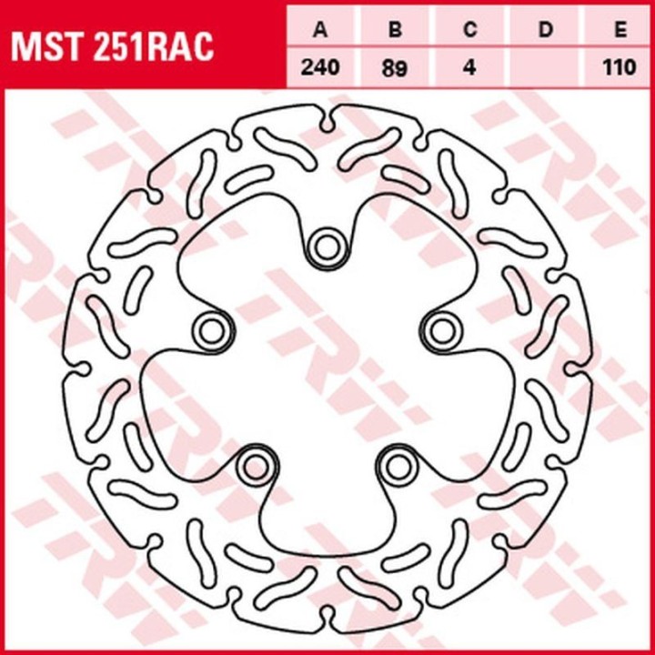 TRW zf tarcza hamulcowa tył kawasaki j 300 '14-'16, suzuki gsf 600/650/1200 bandit '94-'06, sv 650 '99-'02, gsx/f '98-'06, gsx-…