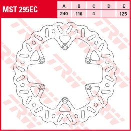 TRW zf tarcza hamulcowa tył beta rr 250/300/350 '13-, rr 390/430/480 '15-, rr 400/450/498 '12-'14 (240X110X4MM) wave