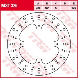TRW zf tarcza hamulcowa tył honda xl 250R baja '88-'91, nx 500/650 dominator '93-'01, fx 650 vigor '99-'02, slr 650 '97-'98 (22…