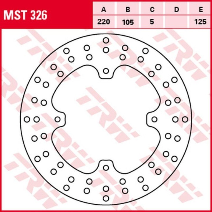 TRW zf tarcza hamulcowa tył honda xl 250R baja '88-'91, nx 500/650 dominator '93-'01, fx 650 vigor '99-'02, slr 650 '97-'98 (22…