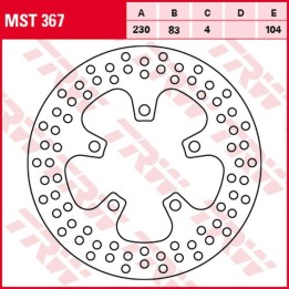 TRW zf tarcza hamulcowa tył kawasaki ZX-7R ninja '96-'02, ZX-7RR ninja '96-'99, zxr 750/R '89-'95, ZX-9R ninja '94-'97 (230X83X…