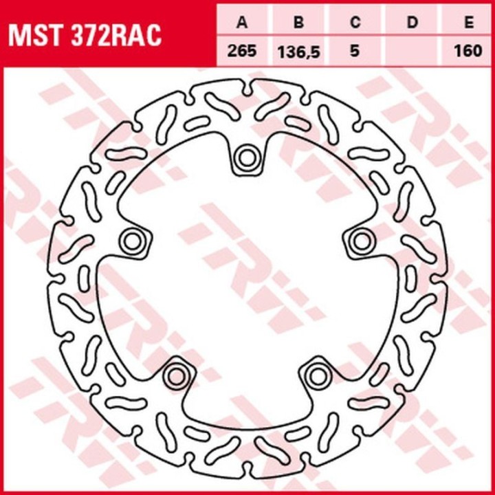 TRW zf tarcza hamulcowa tył bmw f 650/800GS/ADV '08-' f 700GS '13-, f 800R '09-, f 750/850GS '18-, s 1000XR '15-'19, k 1200R/S…