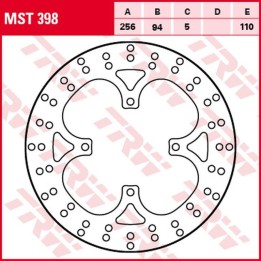 TRW zf tarcza hamulcowa tył honda vfr 750F '90-'97, vfr 800 '02-'09 (256X94X5MM)