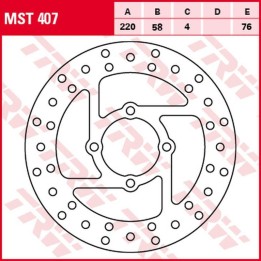 TRW zf tarcza hamulcowa tył derbi dxr 200/250 '04-'08, yamaha yfs 200 blaster '88-'07, yfm 350 wolverine '95-'05, yfz banshee '…