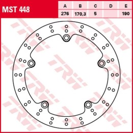TRW zf tarcza hamulcowa tył honda vfr 1200F '10-'16, vfr 1200X crosstourer '12-, (276X170X5MM)