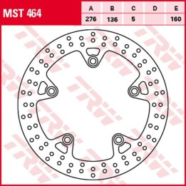 TRW zf tarcza hamulcowa tył bmw r 1200GS/ADV/R/RS/RT '13-'18, r 1250GS/ADV/R/RT '19-, (276X136X5MM)