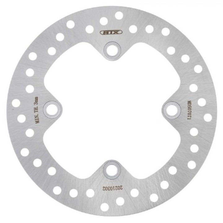 MTX parts tarcza hamulcowa tył yamaha yfm 550 grizzly '11-'14, yfm 700 grizzly '07-'18 (250X98X4,0MM) (4X10,5MM)