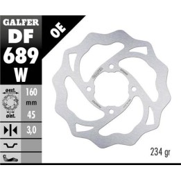 GALFER tarcza hamulcowa tył ktm 65 SX '98-'22, gas gas mc 65 '21-22 (160X45X3) (4X6,5MM) wave