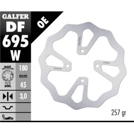 GALFER tarcza hamulcowa tył ktm 65 SX '23-'24; husqvarna tc 65 '23-'24; gas gas mc 65 '23-'24 (180X45X3) (4X6,25MM) wave