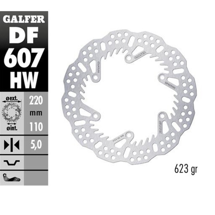 GALFER tarcza hamulcowa tył ktm sx/exc/sx-f/exc-f '93-'23; GS/MX/LC4 '93-'23; gas gas ec/ec-f/mc/mc-f '21-'24; husqvarna tc/te/…