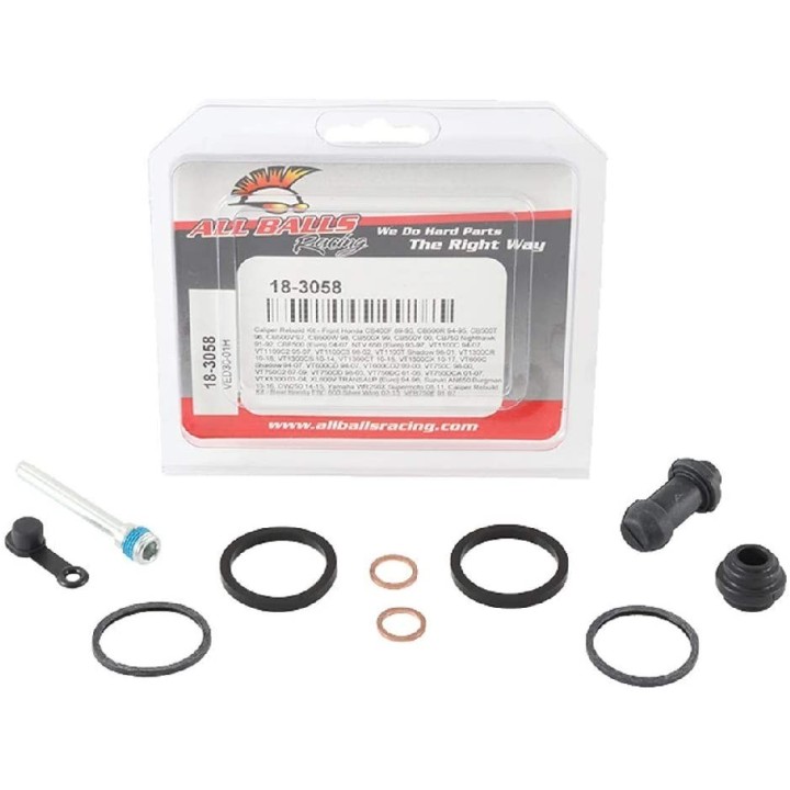 ALL BALLS zestaw naprawczy zacisku hamulcowego przód honda CB500 94-00, VT1100C 94-07, VT600C shadow 94-07, XL600V transalp 94-…
