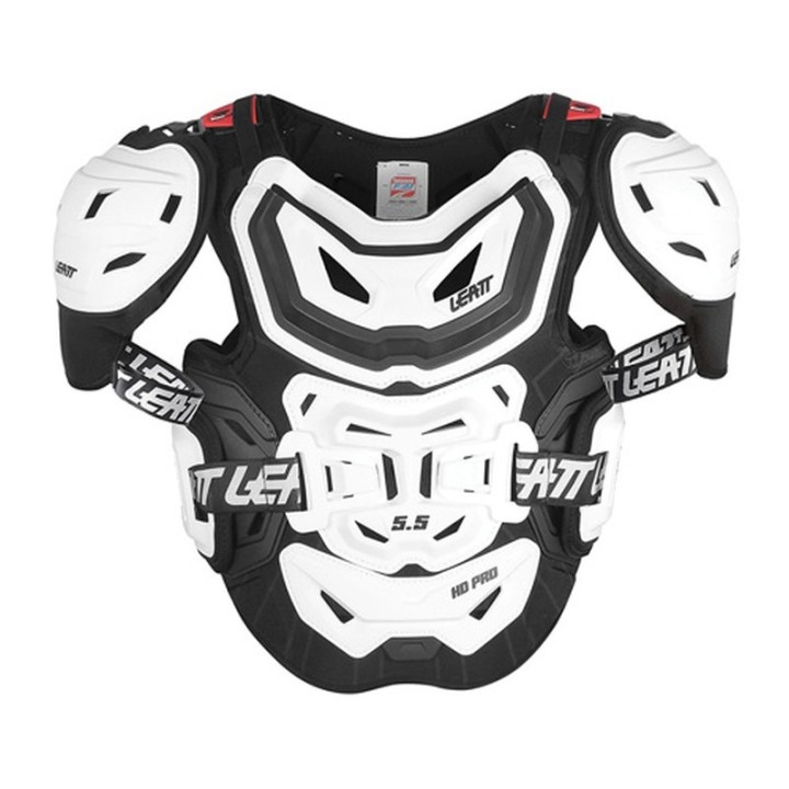 LEATT OSŁONA KLATKI PIERSIOWEJ (BUZER) CHEST PROTECTOR 5.5 PRO HD WHITE