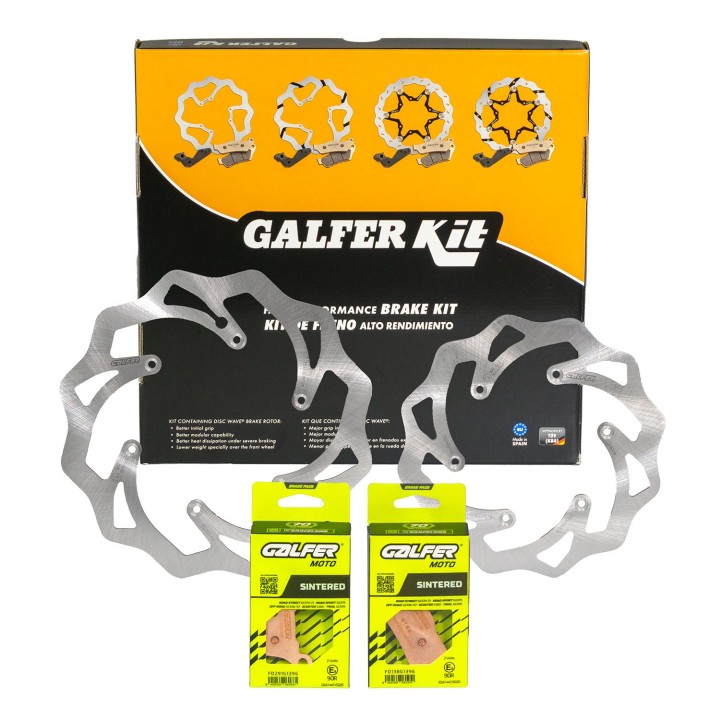GALFER zestaw ktm/husqvarna/husaberg (tarcze i klocki hamulcowe przód i tył) - patrz opis dodatkowy