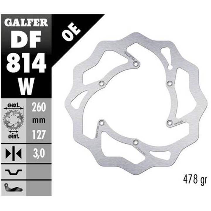 GALFER zestaw beta rr 2T 250/300 racing '13-; rr 4T 350/390/430/480 racing '13- (tarcze i klocki hamulcowe przód i tył) - patrz…