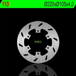 NG tarcza hamulcowa przód/tył benelli/gillera/piaggio/vespa 50/125/150/200/250/300 (220X105X4) (6X6,5MM)