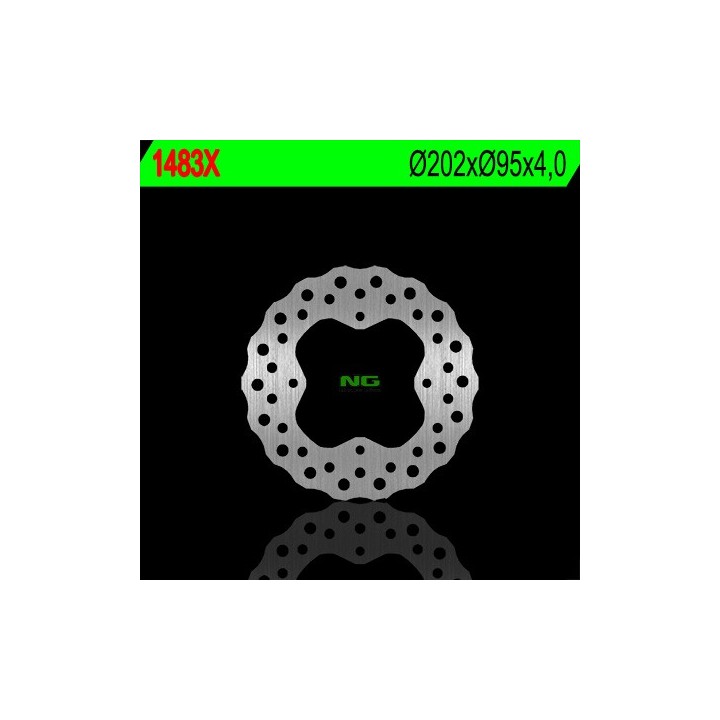 NG tarcza hamulcowa przód/tył arctic cat 400/450/500/550/700 '12-'15 (202X95X4) (4X8,5MM) wave