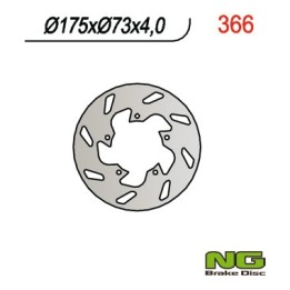 NG tarcza hamulcowa przód/tył gilera, piaggio (175X73X4) (5X6,5MM)