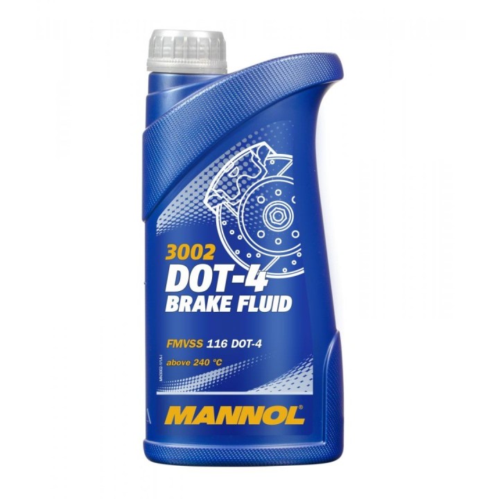 MANNOL brake fluid DOT-4 1L - płyn hamulcowy (3002)