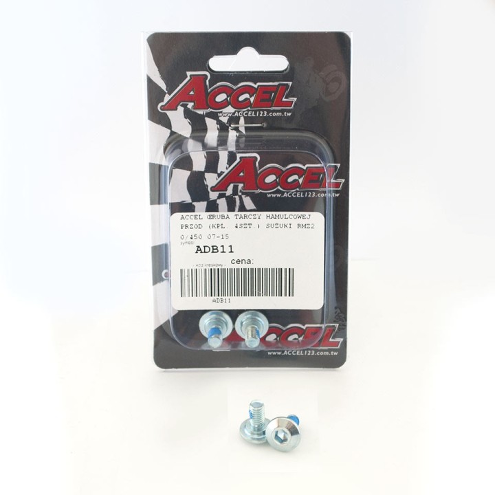 ACCEL śruby tarczy hamulcowej przód (kpl. 4SZT.-M6) suzuki rmz 250/450 '07-'16