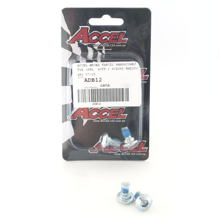 ACCEL śruby tarczy hamulcowej tył (kpl. 4SZT.-M8) suzuki rmz 250/450 '07-'15