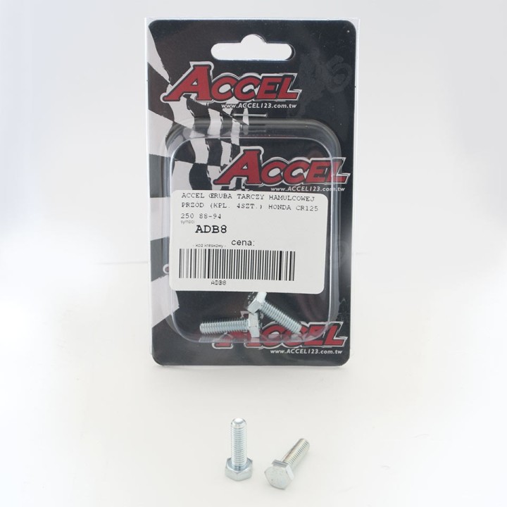 ACCEL śruby tarczy hamulcowej przód (kpl. 4SZT.-M6) honda cr 125/250 '88-'94