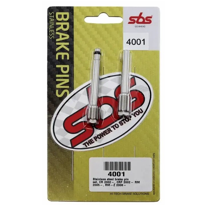 SBS wieszaki (trzpienie) klocków hamulcowych przód / tył honda cr 125/250 '02-'07, crf 250/450 '02-'20, suzuki rm 125/250 '05-'…