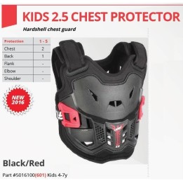 LEATT OSŁONA KLATKI PIERSIOWEJ (BUZER) CHEST PROTECTOR 2.5 KIDS BLACK