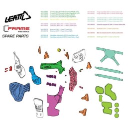 LEATT RAMA GÓRNA DO ORTEZ C-FRAME CARBON ORAZ PRO CARBON LEWA