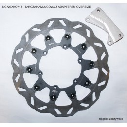 NG tarcza hamulcowa przód z adapterem oversize (320X118X5) yamaha yz 125 '00-'12,YZF 450 '03-'04, wrf 426/450 '03-'17, suzuki r…