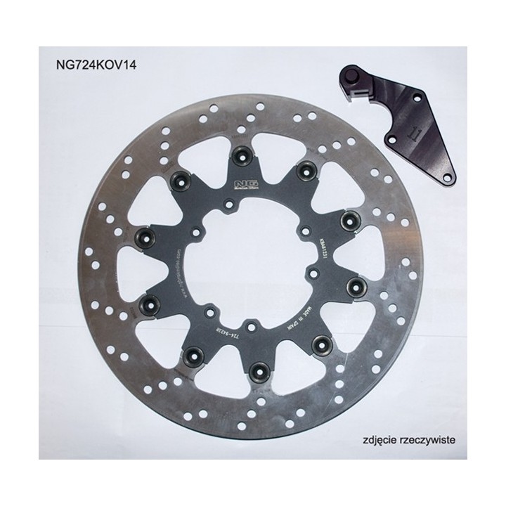 NG tarcza hamulcowa przód z adapterem oversize (320X101X5) honda cr 125 '04-'09, crf 250R/X '04-'14, crf 450R '04-'14, crf 450X…