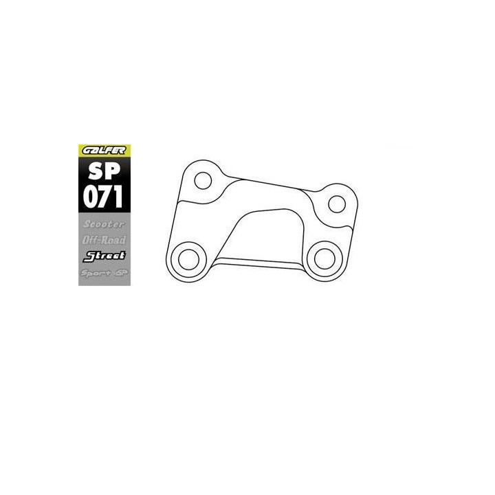 GALFER adapter tarczy hamulcowej 330MM harley davidson prawa strona (hd right side)