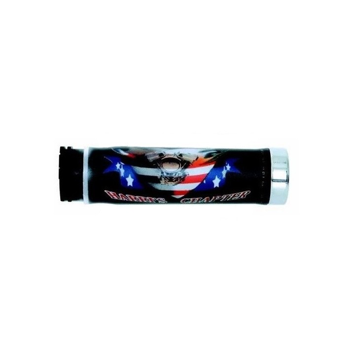 Kierownice i osprzęt Harri's manetki 02601-HC flaga usa końcówką chrom (130 MM/22 mm) bez otworu