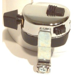 EMGO włącznik świateł z włącznikiem klaksonu i zapłony (kill switch) chromowany na kierownicę 7/8" 22 mm