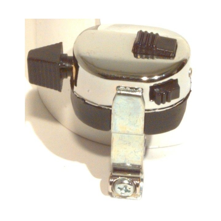 EMGO włącznik świateł z włącznikiem klaksonu i zapłony (kill switch) chromowany na kierownicę 7/8" 22 mm