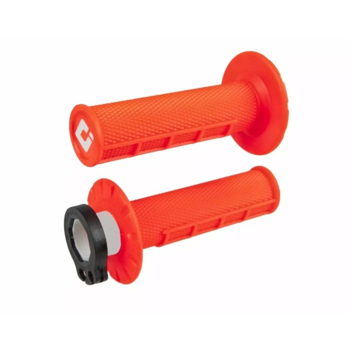 Kierownice i osprzęt ODI manetki off road half waffle MX V2 lock-on grip