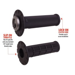Kierownice i osprzęt ODI manetki off road half waffle universal lock-on grip set