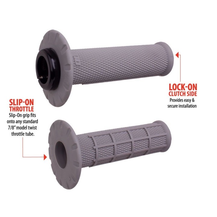 Kierownice i osprzęt ODI manetki off road half waffle universal lock-on grip set