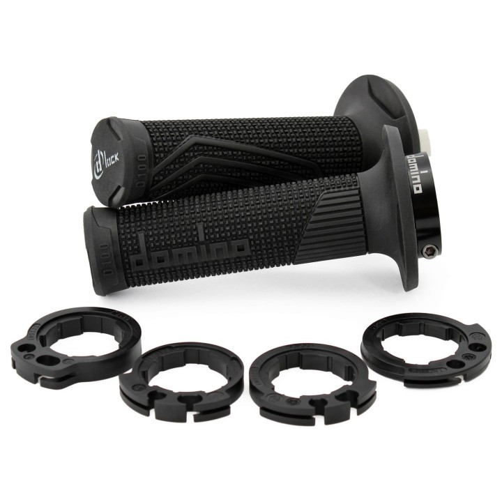 Kierownice i osprzęt DOMINO manetki (gripy) off road d-lock (z adapterami rolgazu - ktm, husqvarna, gasgas, honda, kawasaki, su…