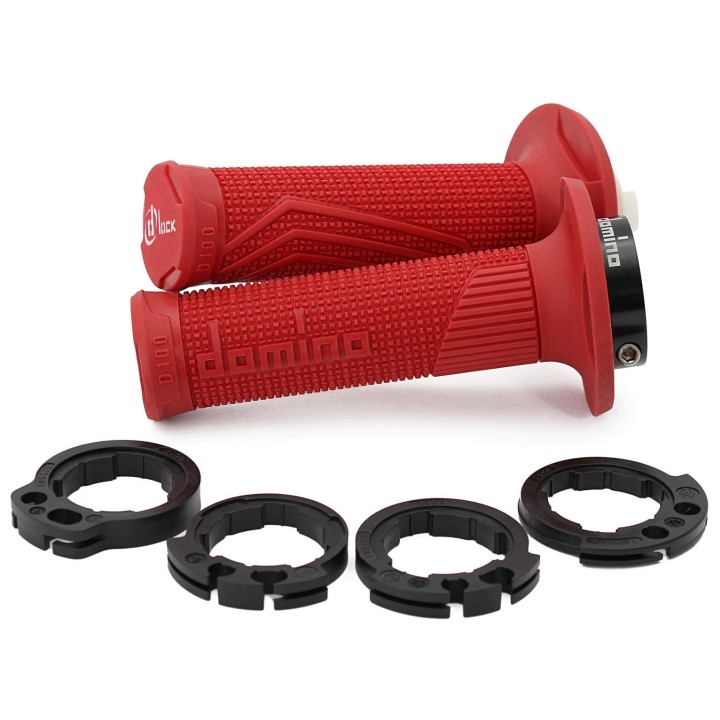 Kierownice i osprzęt DOMINO manetki (gripy) off road d-lock (z adapterami rolgazu - ktm, husqvarna, gasgas, honda, kawasaki, su…