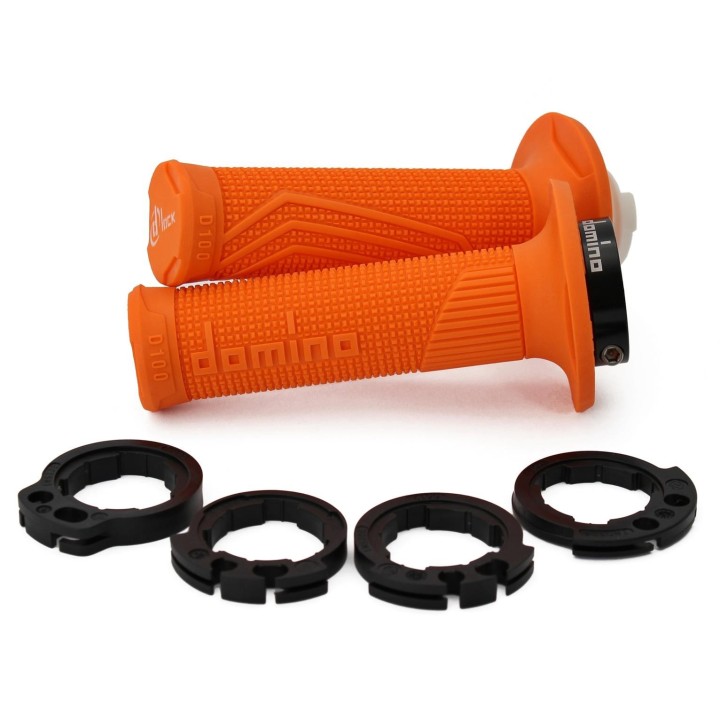 Kierownice i osprzęt DOMINO manetki (gripy) off road d-lock (z adapterami rolgazu - ktm, husqvarna, gasgas, honda, kawasaki, su…