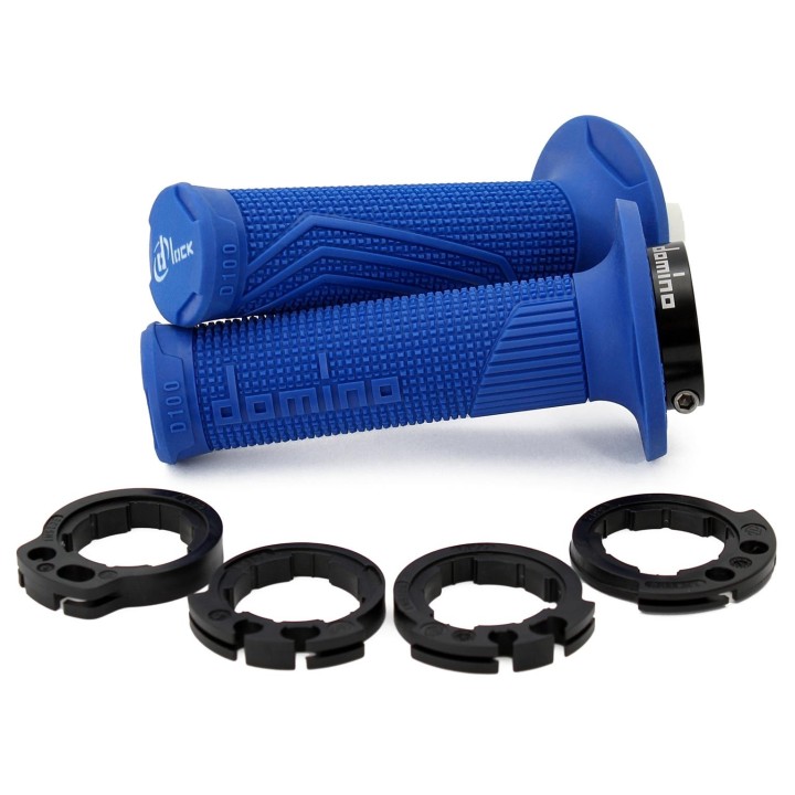 Kierownice i osprzęt DOMINO manetki (gripy) off road d-lock (z adapterami rolgazu - ktm, husqvarna, gasgas, honda, kawasaki, su…