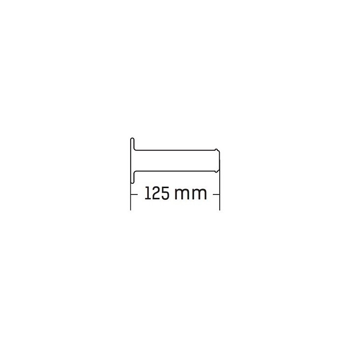 Kierownice i osprzęt DOMINO manetki (gripy) atv/quad domino style (22+22MM, DŁ.125MM) bez otworu