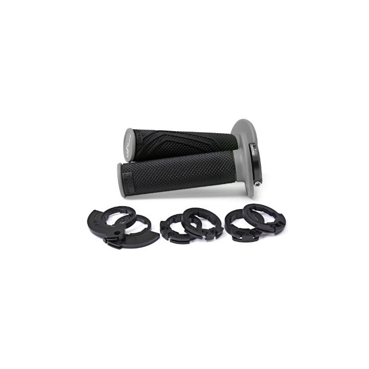 Kierownice i osprzęt DOMINO manetki (gripy) off road d-lock 2T / 4T (z adapterami rolgazu - ktm, husqvarna, gasgas, honda, kawa…