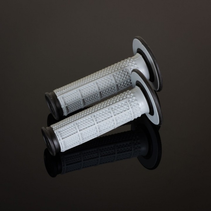 Kierownice i osprzęt RENTHAL manetki MX dual compound tapered half waffle, dwuskładnikowe,