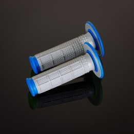 Kierownice i osprzęt RENTHAL manetki MX dual compound tapered blue h/waff, dwuskładnikowe,