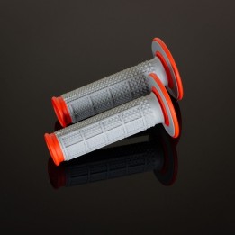 Kierownice i osprzęt RENTHAL manetki MX dual compound tapered half waffle, dwuskładnikowe,