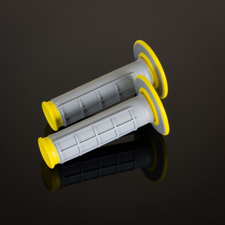 Kierownice i osprzęt RENTHAL manetki MX dual compound diamont yellow waff, dwuskładnikowe